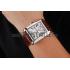 Swiss Cartier Tank MC White Dial Stainless Steel Case Brown Leather Strap