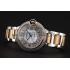 Swiss Cartier Ballon Bleu 40 MM Diamond Dial Diamond Case Gold And Staineless Steel Bracelet 1453887