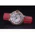 Swiss Cartier Ballon Bleu de Cartier White Dial Diamonds Case Pink Leather Bracelet  622553 Replica