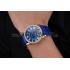 Swiss Cartier Ronde Solo Gold Diamond Case Blue Dial Roman Numerals  622208