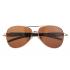 Cartier Panthere Detail Gold Frame Brown Lenses Sunglasses 308131