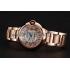 Swiss Cartier Ballon Bleu 40 MM Diamond Dial Rose Gold Bracelet 1453883