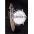 Cartier Moonphase Silver Watch with Black Leather Band ct255 621374