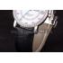 Cartier Moonphase Silver Watch with Black Leather Band ct255 621374