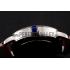 Replica Cartier Ronde White Dial Diamond Bezel Stainless Steel Case Pink Leather Strap