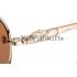 Cartier Panthere Aviator Gold Frame Brown Lenses Sunglasses 308185