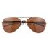 Cartier Panthere Aviator Gold Frame Brown Lenses Sunglasses 308185