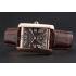 Replica Cartier Tank MC Gold Case Brown Dial Brown Leather Strap  622175