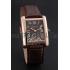 Replica Cartier Tank MC Gold Case Brown Dial Brown Leather Strap  622175