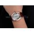 Replica Cartier Tortue Large Date White Dial Gold Case Brown Leather Strap