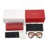 Cartier Panthere Diamond Detail Brown Frame Sunglasses 308289