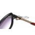 Cheap Cartier Golden Diamond Detail Black Frame Red Temples Sunglasses 308283