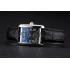 Cartier Tank MC Stainless Steel Case Black Dial Black Leather Strap  622174