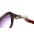 Replica Cartier Golden Finish Logo Detail Black And Red Frame Sunglasses 308273