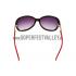 Replica Cartier Golden Finish Logo Detail Black And Red Frame Sunglasses 308273