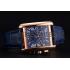 Cartier Tank MC Blue Dial Gold Case Blue Leather Bracelet  622695