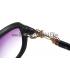 Cartier Golden Finish Logo Detail Black Frame Sunglasses 308269