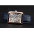 Cartier Tank MC White Dial Gold Case Blue Leather Strap  622577