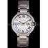 Cartier Ballon Bleu 44mm White Dial Diamonds Stainless Steel Case And Bracelet