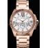 Cartier Calibre De Cartier Small Seconds White Dial Rose Gold Case And Bracelet Replica