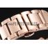 Cartier Calibre De Cartier Small Seconds White Dial Rose Gold Case And Bracelet Replica