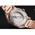 Cartier Calibre De Cartier Small Seconds White Dial Rose Gold Case And Bracelet Replica