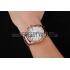 Cartier Calibre De Cartier Small Seconds White Dial Rose Gold Case And Bracelet Replica