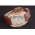 Cheap Swiss Cartier Santos Rose Gold Bezel with Diamonds and Brown Leather Strap sct43  621527