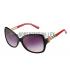 Cartier Panthere Decor Black Frame Red Temples Sunglasses 308262