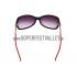 Cartier Panthere Decor Black Frame Red Temples Sunglasses 308262