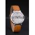 Cartier Ballon Bleu 42mm White Dial Stainless Steel Case Light Brown Leather Bracelet