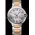 Swiss Cartier Ballon Bleu 42mm Silver Dial Stainless Steel Case Two Tone Gold Bracelet  622877