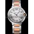 Swiss Cartier Ballon Bleu 42mm Silver Dial Stainless Steel Case Two Tone Rose Gold Bracelet  622875