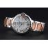 Swiss Cartier Ballon Bleu 42mm Silver Dial Stainless Steel Case Two Tone Rose Gold Bracelet  622875