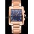 Cheap Cartier Tank MC Navy Dial Rose Gold Case And Bracelet  622704