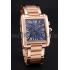 Cheap Cartier Tank MC Navy Dial Rose Gold Case And Bracelet  622704