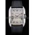 Cartier Tank Anglaise 36mm White Dial Stainless Steel Case Black Leather Bracelet