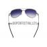 Replica Cartier Panthere Aviator Silver Frame Grey Lenses Sunglasses 308129