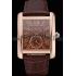 Cartier Tank MC Brown Dial Gold Case Brown Leather Strap  622583