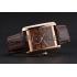 Cartier Tank MC Brown Dial Gold Case Brown Leather Strap  622583