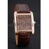 Cartier Tank MC Brown Dial Gold Case Brown Leather Strap  622583