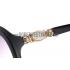 Cartier Golden Logo Detail Black Frame Sunglasses 308274