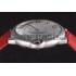 Cartier Ballon Bleu Silver Bezel with White Dial Red Leather Band  621551