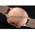 Replica Cartier Ballon Bleu Brown Dial Gold Case Brown Leather Strap