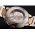 Swiss Cartier Ballon Bleu Two Timezone White Dial Diamond Case Rose Gold And Silver Bracelet 1453874