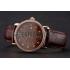 Cheap Cartier Ronde Solo Brown Dial Diamond Hour Marks And Bezel Rose Gold Case Brown Leather Strap