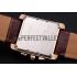 Cartier Tank MC Brown Dial Gold Case Brown Leather Bracelet  622696 Replica