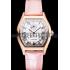 Cheap Cartier Tortue Perpetual Calendar White Dial Gold Case Pink Leather Strap