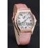 Cheap Cartier Tortue Perpetual Calendar White Dial Gold Case Pink Leather Strap