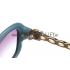 Cartier Panthere Decor Black And Blue Frame Sunglasses 308260